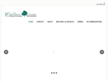 Tablet Screenshot of conferencecenteratwalthamwoods.com
